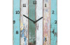 Nástěnné hodiny Staré barevné dřevo, 30x30 cm