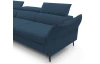 Rohová sedací souprava Mango, námořnická modrá látka, levý roh
