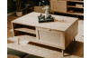 Úložný konferenční stolek Bali, dub sonoma/výplet