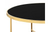 Kulatý konferenční stolek Agama 82 cm, zlatý