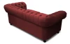 Pohovka Chesterfield, červená látka