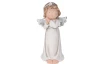 Vánoční dekorace (2 druhy) Soška anděla, stříbrná