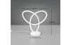 Stolní lampa LED Lando, bílá