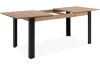 Jídelní stůl s rozkládací funkcí Talida 150x80 cm, dub artisan/černý