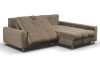 Rohová sedací souprava Kevin, světle hnědá látka, pravý roh