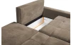 Rohová sedací souprava Kevin, světle hnědá látka, pravý roh