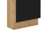 Dolní kuchyňská skříňka Modena, 40 cm, dub artisan/černá