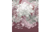 Thermo fleece povlečení Florentina 140x200 cm, bordó květy