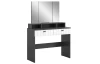 Toaletní stolek se zrcadlem Monty, antracit/bílá lesk