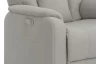 Křeslo s elektrickým polohováním Fiona, světle šedá látka
