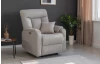 Křeslo s elektrickým polohováním Fiona, světle šedá látka
