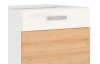 Dolní kuchyňská skříňka Iconic 60D1F, buk iconic/bílý mat, šířka 60 cm