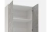 Policová skříň Vincent, bílá/šedý beton