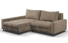 Rohová sedací souprava Kevin, světle hnědá látka, levý roh