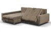 Rohová sedací souprava Kevin, světle hnědá látka, levý roh