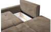 Rohová sedací souprava Kevin, světle hnědá látka, levý roh