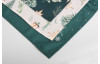 Vánoční běhoun na stůl Stromky s lucernami, zelený, 40x150 cm