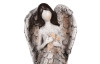Dekorační soška Anděl s ptáčkem