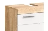 Koupelnová skříňka pod umyvadlo Lambada, dub sonoma/bílá lesk
