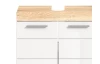 Koupelnová skříňka pod umyvadlo Lambada, dub sonoma/bílá lesk
