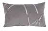 Dekorační polštář Vanessa 30x50 cm, stříbrný