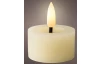 LED čajová svíčka (2 ks) Lumineo 4,4x5,2 cm, krémová vosková