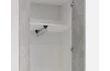 Šatní skříň Vincent, bílá/šedý beton