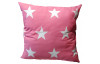 Dekorační polštář Vanessa 45x45 cm, hvězdy, růžový