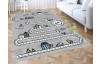 Dětský koberec Indigo Kids 120x170 cm, silnice města, šedý