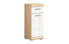 Koupelnová stojací skříňka Lambada, dub sonoma/bílá lesk