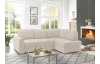 Rohová sedací souprava Stilo, béžová látka, pravý roh