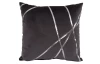 Dekorační polštář Vanessa 45x45 cm, antracitový s pruhy