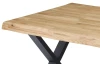 Jídelní stůl z dubového dřeva Chris X, 180x100 cm
