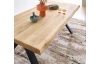 Jídelní stůl z dubového dřeva Chris X, 180x100 cm
