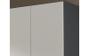 Šatní skříň Landsberg, šedá/bílá