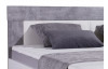 Postel Jule 140x200 cm, bílá/šedý beton