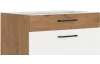Dolní kuchyňská skříňka Vigo 80D3S,dub lancelot/bílý lesk, šířka 80 cm