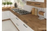 Dolní kuchyňská skříňka Vigo 80D3S,dub lancelot/bílý lesk, šířka 80 cm