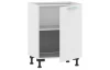 Dolní kuchyňská skříňka One ES60, pravá, bílý lesk, šířka 60 cm