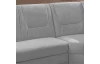 Sedací souprava Relaxness, tvar U, světle šedá látka, bez funkcí