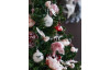 Vánoční dekorace/ozdoby (3 ks) Ptáček s klipem, béžovo-bílá