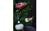 Vánoční dekorace/ozdoby (3 ks) Ptáček s klipem, béžovo-bílá