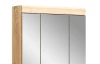 Koupelnová skříňka se zrcadlem Lambada, dub sonoma/bílá lesk