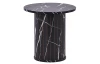 Kulatý odkládací stolek Treviso, 40 cm, černý mramor
