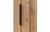 Šatní skříň Nadja, 225 cm, dub artisan/zrcadlo