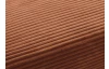 Rohová sedačka Cord, terracota strukturovaná látka, levý roh