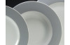 Hluboký talíř 22 cm Basic Colours, šedý okraj