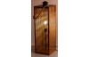 Stojací lampa Wismar 80 cm, tvar lucerny, dřevěný vzhled