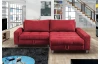 Rohová sedací souprava Kevin, šípkově červená látka, pravý roh