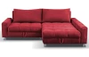 Rohová sedací souprava Kevin, šípkově červená látka, pravý roh